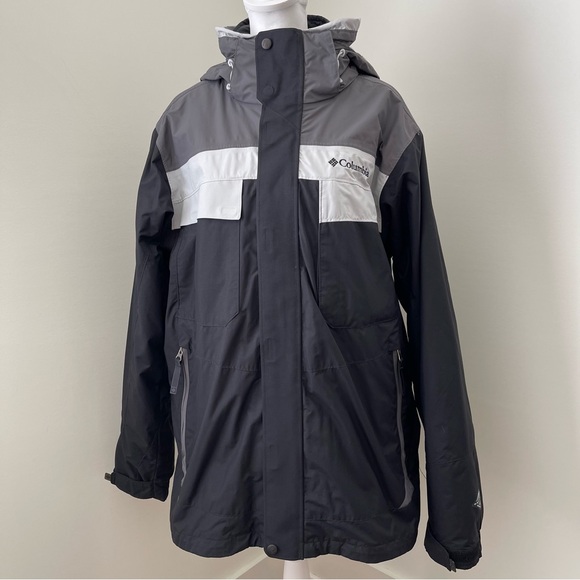 Columbia 3 in 1 Interchange Jacket Black/Gray Size Medium - Picture 1 of 11
